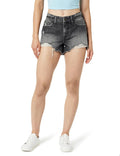THE DROP Pantaloni scurti Jeans Arin Used-Look femei