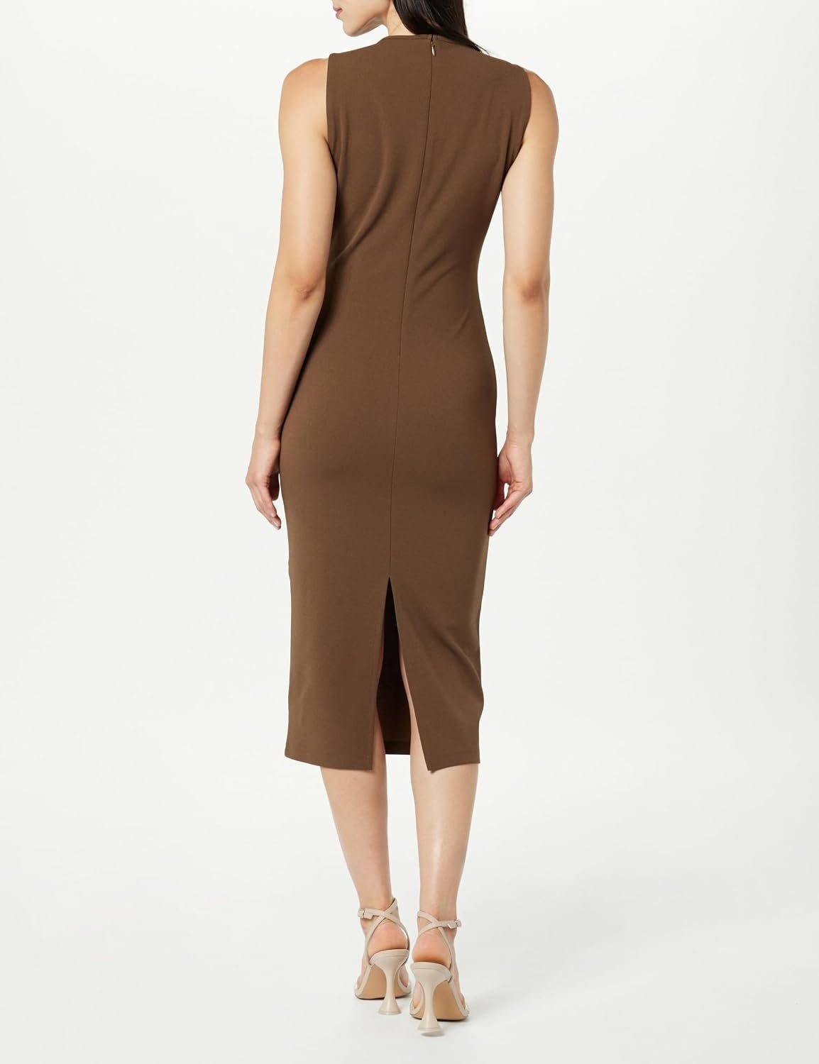 Rochie Midi Maro cu Decolteu în V – THE DROP