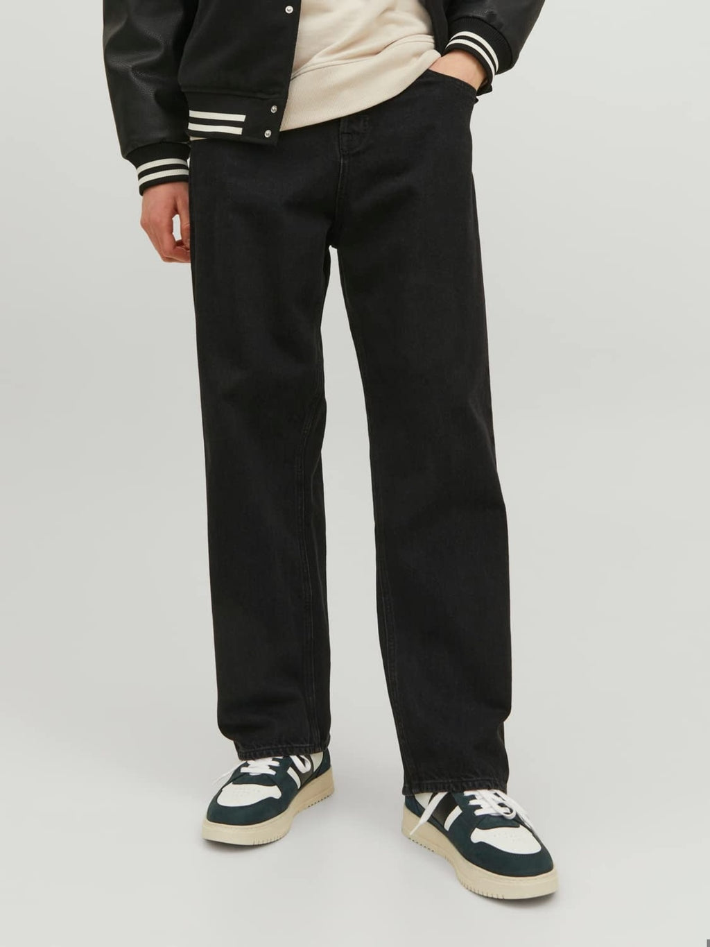 JACK & JONES Pantaloni Jeans fit negru barbati