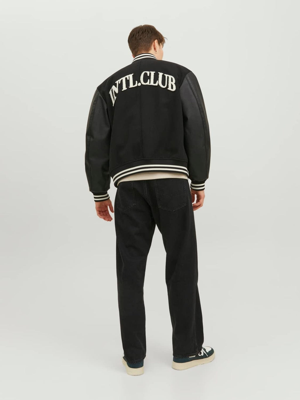 JACK & JONES Pantaloni Jeans slim fit negru barbati