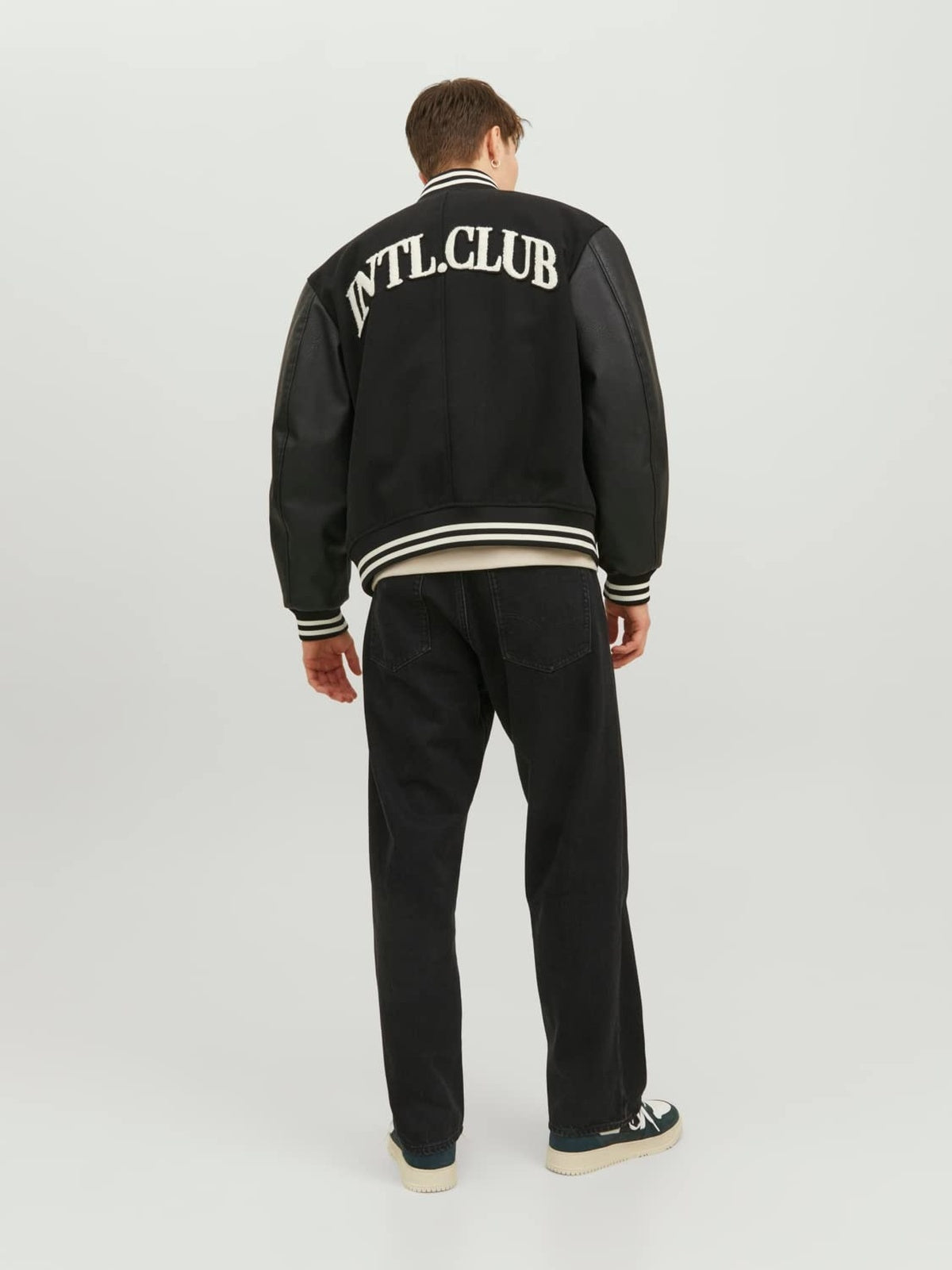 JACK & JONES Pantaloni Jeans slim fit negru barbati