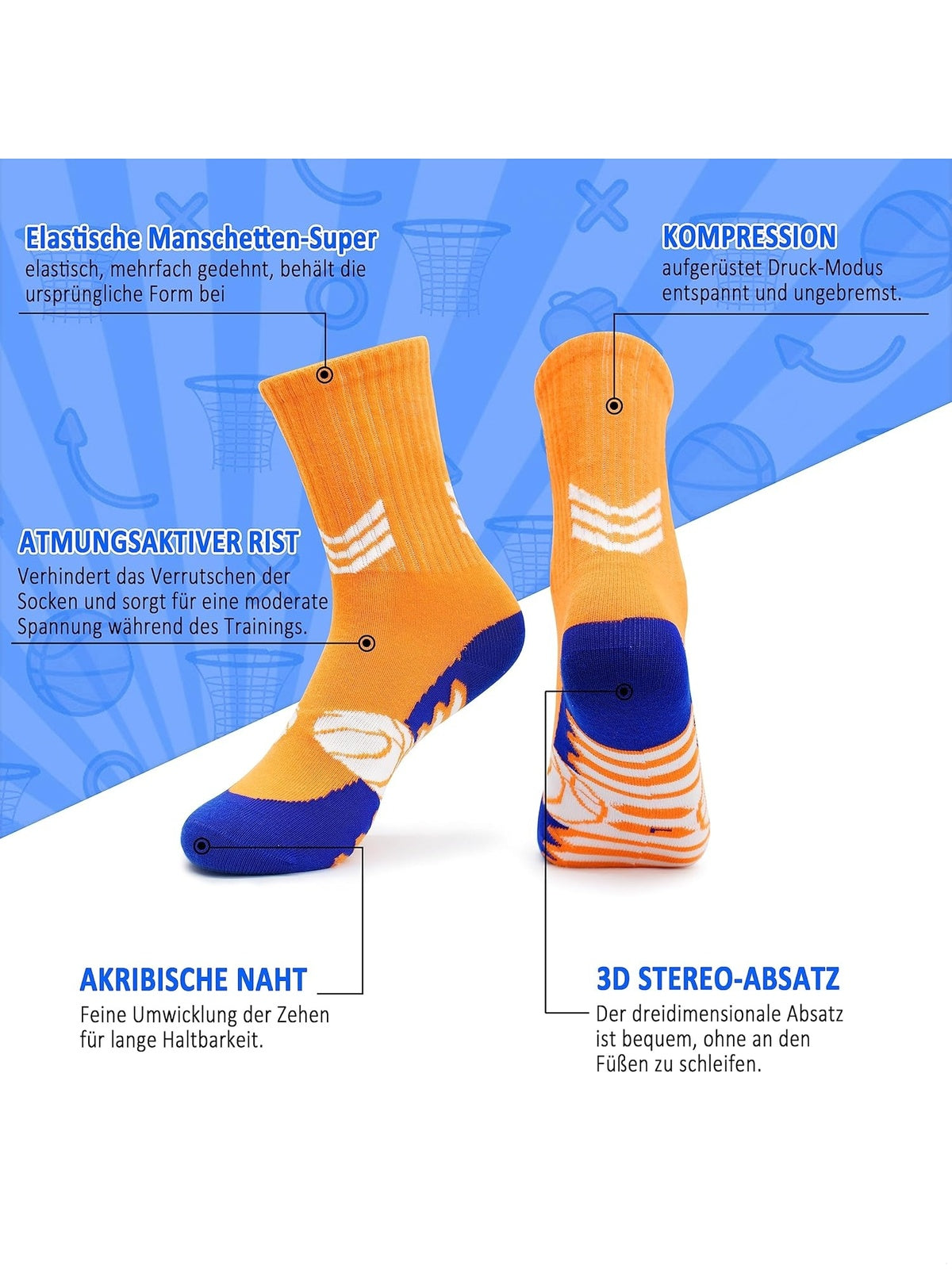 GRPSKCOS Perechi sosete sport multicolor din bumbac baieti copii fete ani