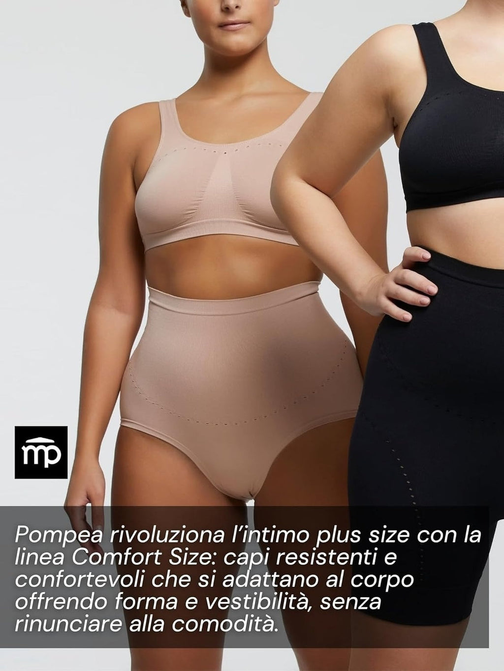 GUAINA Pantaloni scurti modelatori Comfort Size din Microfibra femei