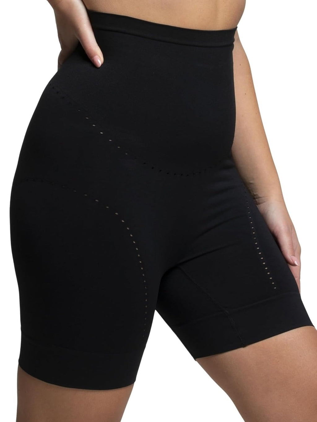 GUAINA Pantaloni scurti modelatori Comfort Size din Microfibra femei