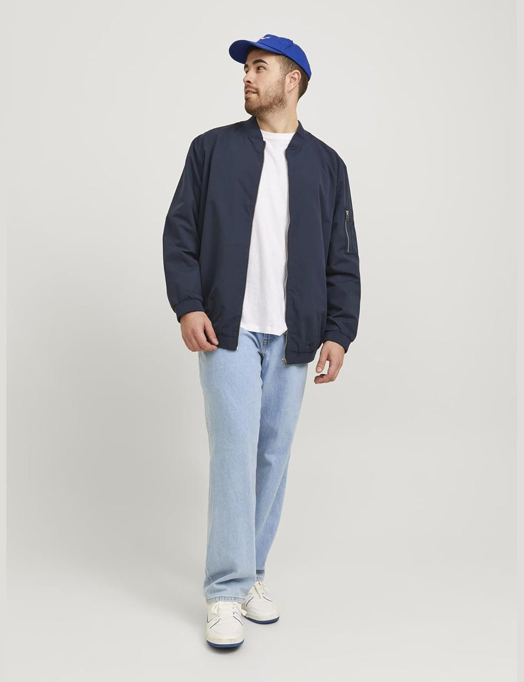 JACK & JONES Jeans pantaloni albastru barbati