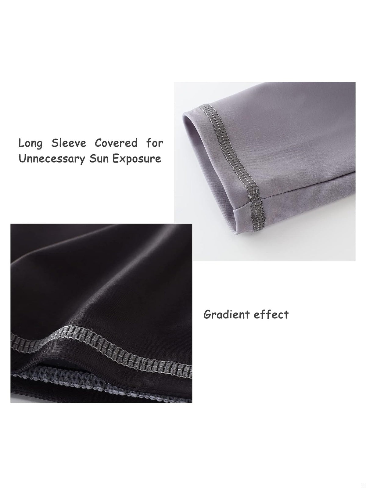 TRICOU De inot baieti cu maneca lunga gri