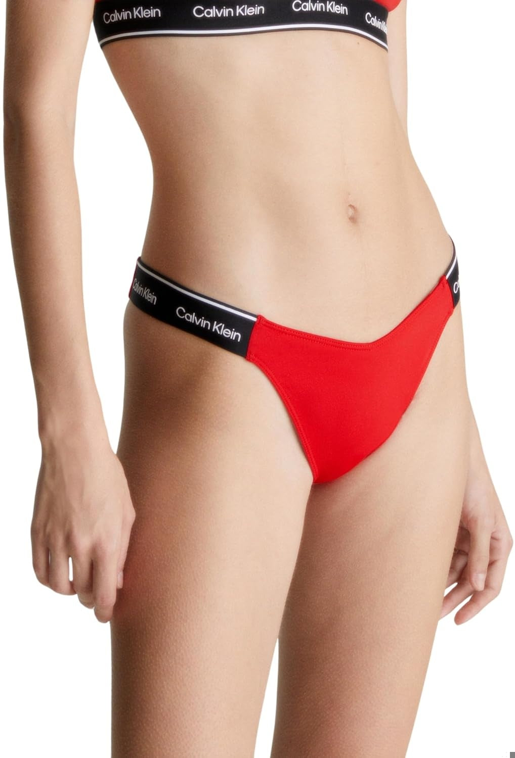 CALVIN KLEIN Slip bikini Delta cu logo femei
