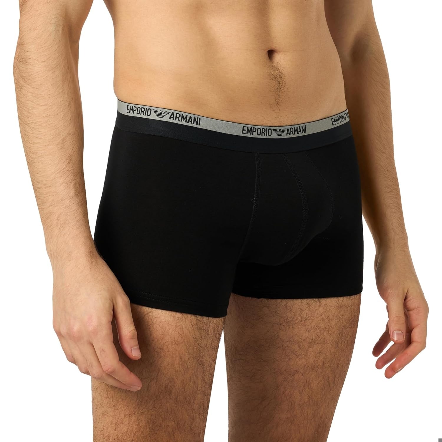 EMPORIO ARMANI Boxeri Trunk Stretch din bumbac cu logo barbati