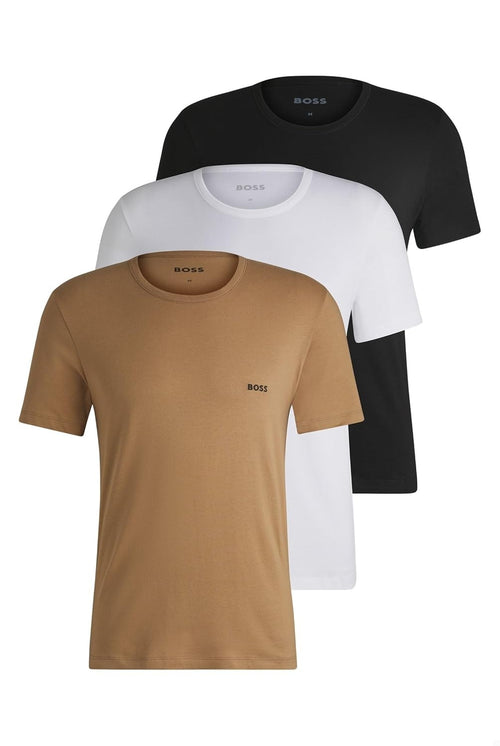BOSS Tricou din bumbac cu logo set 3 buc barbati