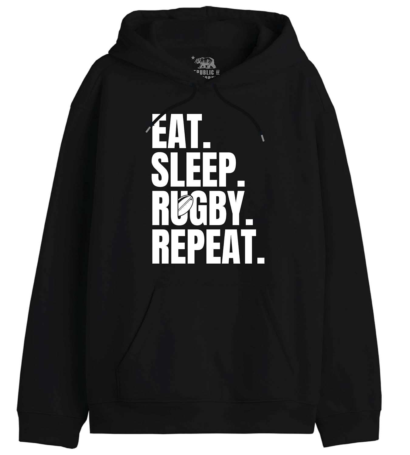 REPUBLIC OF CALIFORNIA Bluza sport Eat Sleep Rugby Repeat barbati