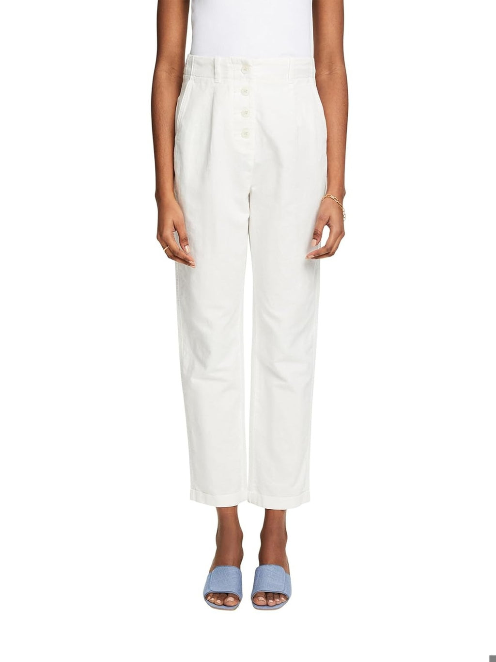 ESPRIT Pantaloni alb femei