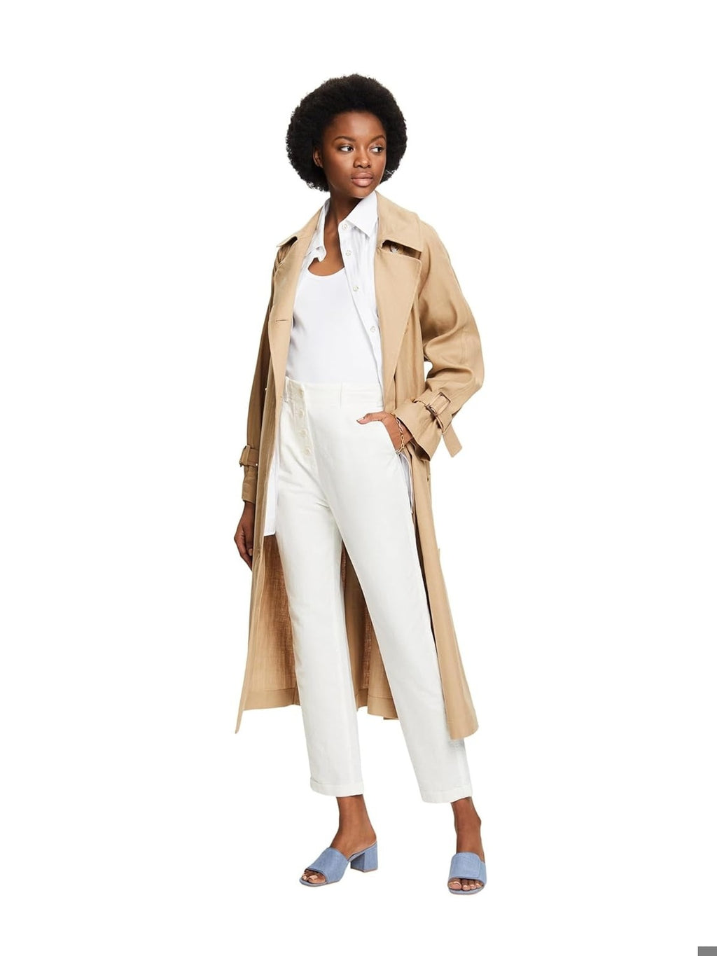 ESPRIT Pantaloni alb femei