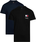 TOMMY JEANS Tricou Slim Flag set 2 buc barbati