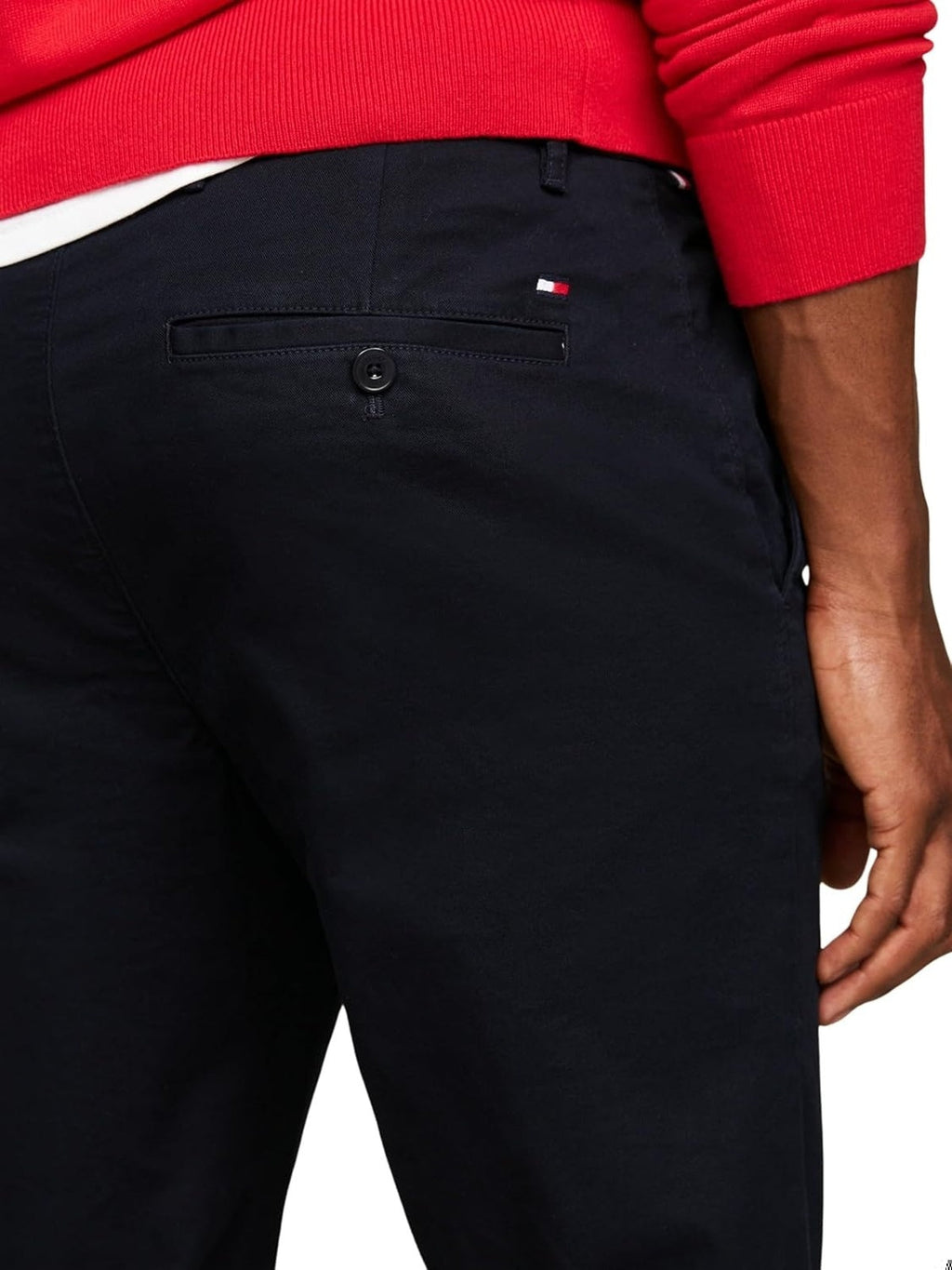 TOMMY HILFIGER Pantaloni chino slim fit bleumarin barbati