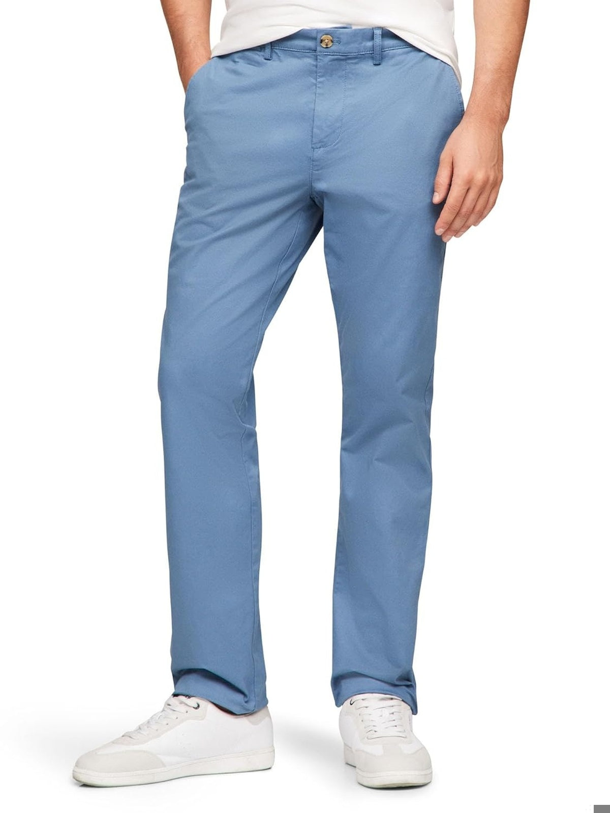 TOMMY HILFIGER Pantaloni chino slim fit bleumarin barbati