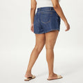 THE DROP Pantaloni scurti Jeans Rowan evazati femei