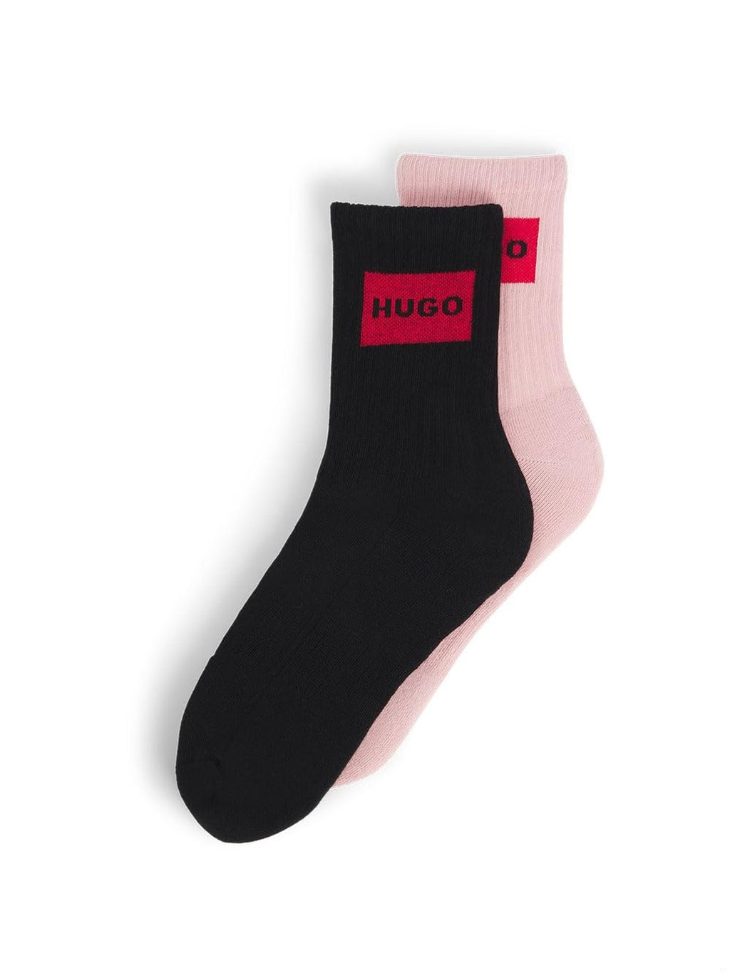 HUGO BOSS Sosete lungi Set 2 perechi negru/roz femei