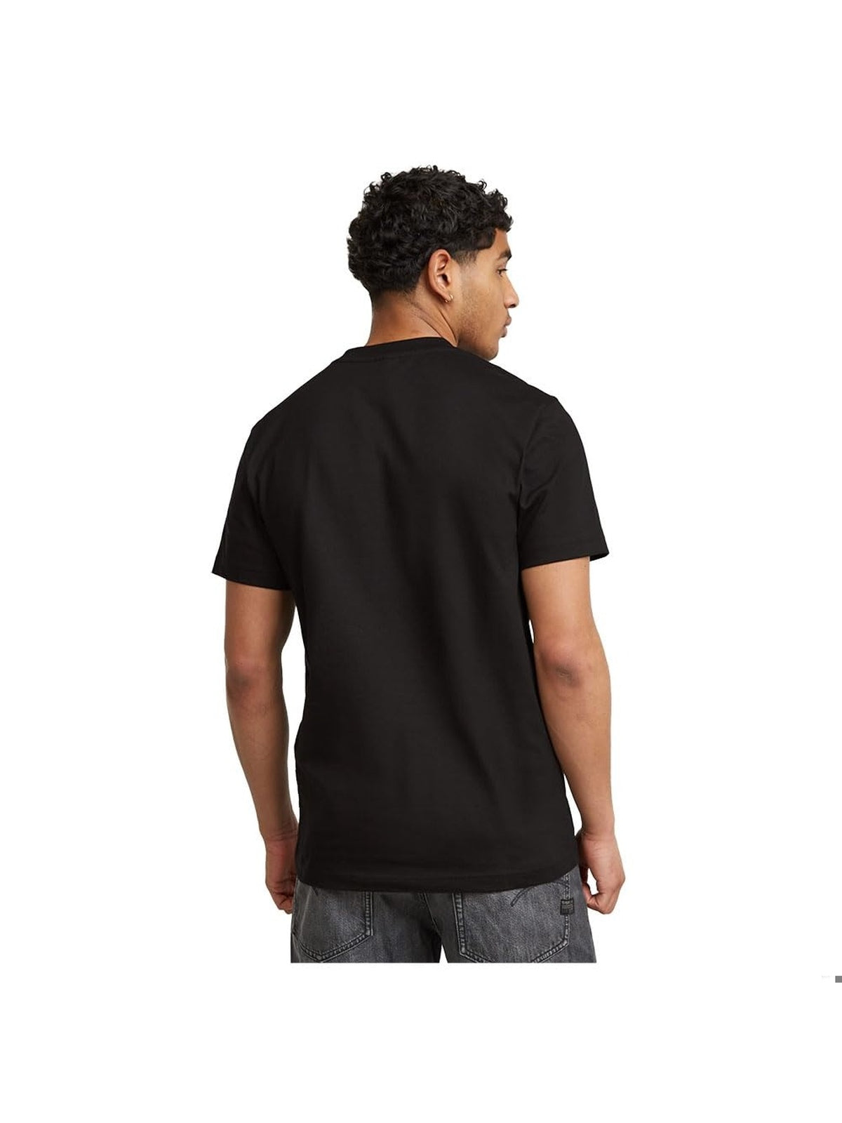 TRICOU G-STAR Osaka R T negru cu imprimeu alb barbati