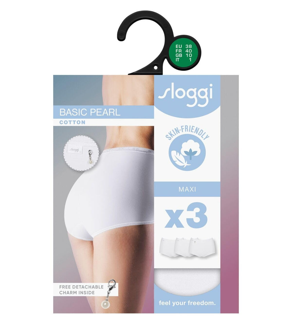 SLOGGI Chiloti Maxi Basic Pearl set 3 buc femei