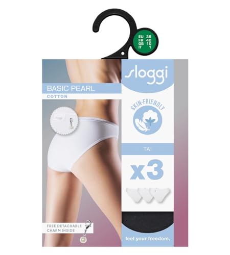 SLOGGI Chiloti Tai Basic Pearl set 3 buc femei