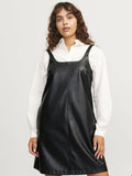 JJXX Jxstella PU Rochie scurta cu bretele femei