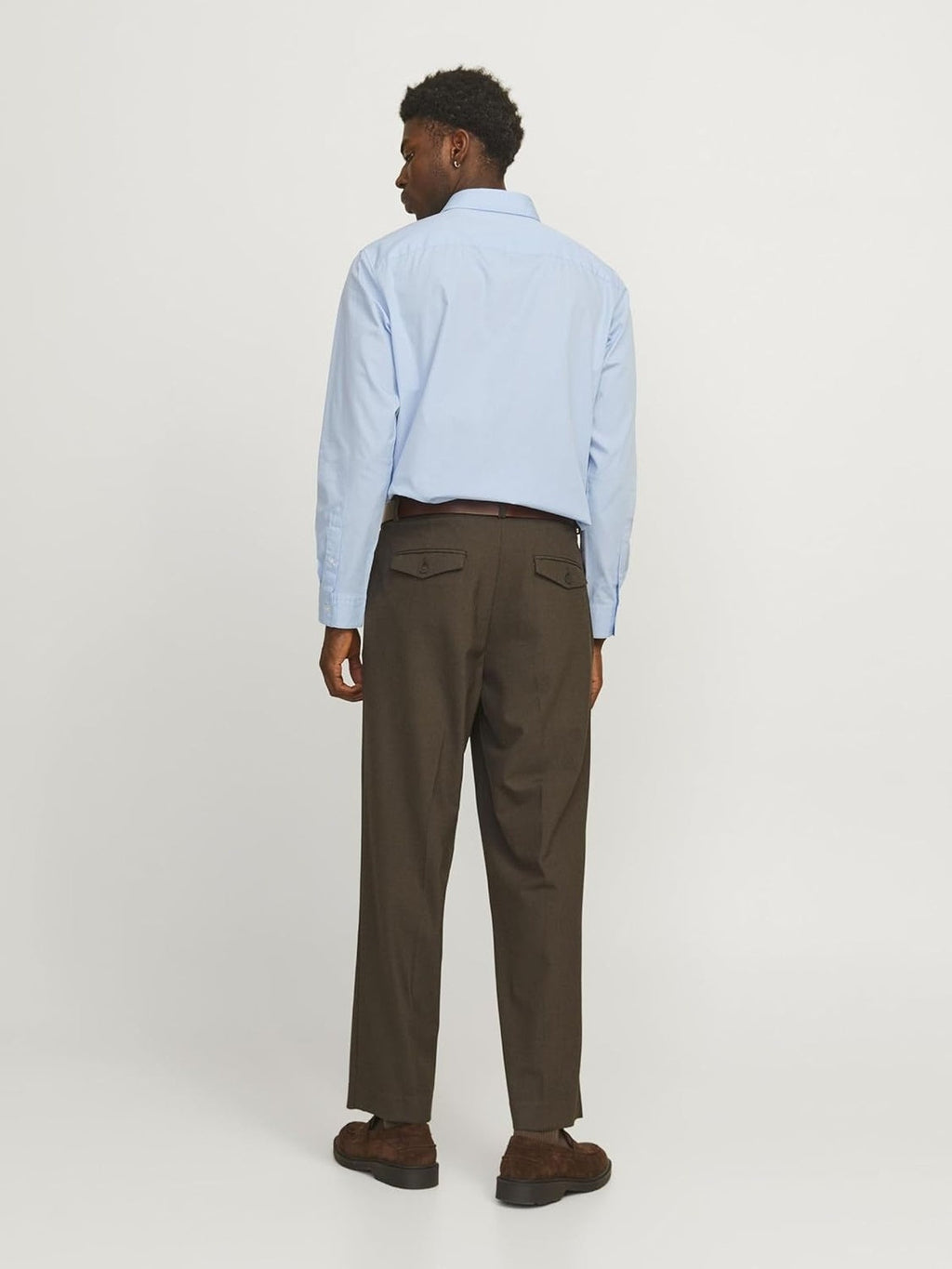 JACK & JONES Camasa casual cu maneca lunga bleu barbati