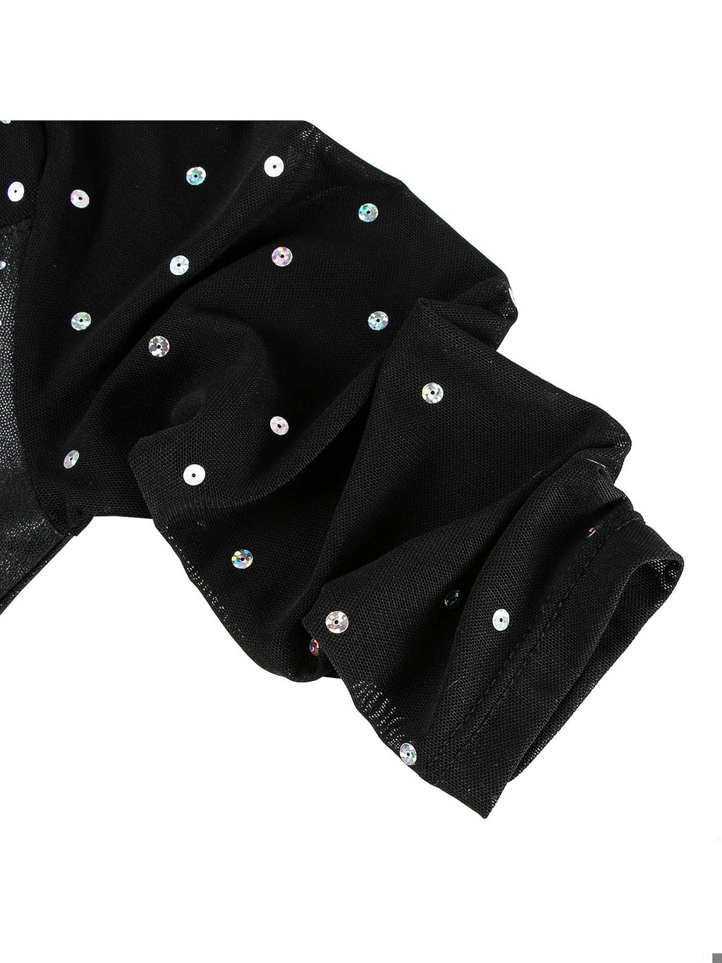 ZNYUNE Costum/body de fete pentru gimnastica maneci 3/4 negru