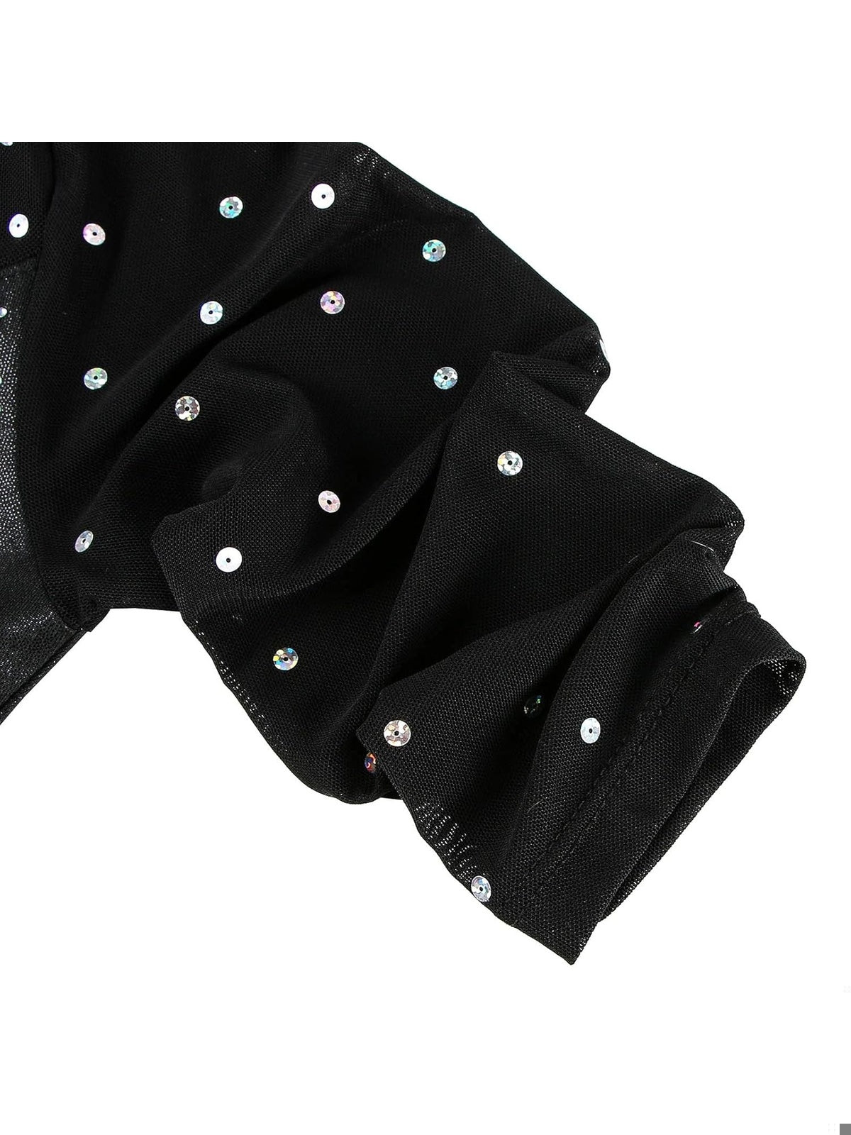 ZNYUNE Costum/body de fete pentru gimnastica maneci 3/4 negru