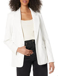THE DROP Blazer lung Anouk imitatie piele femei