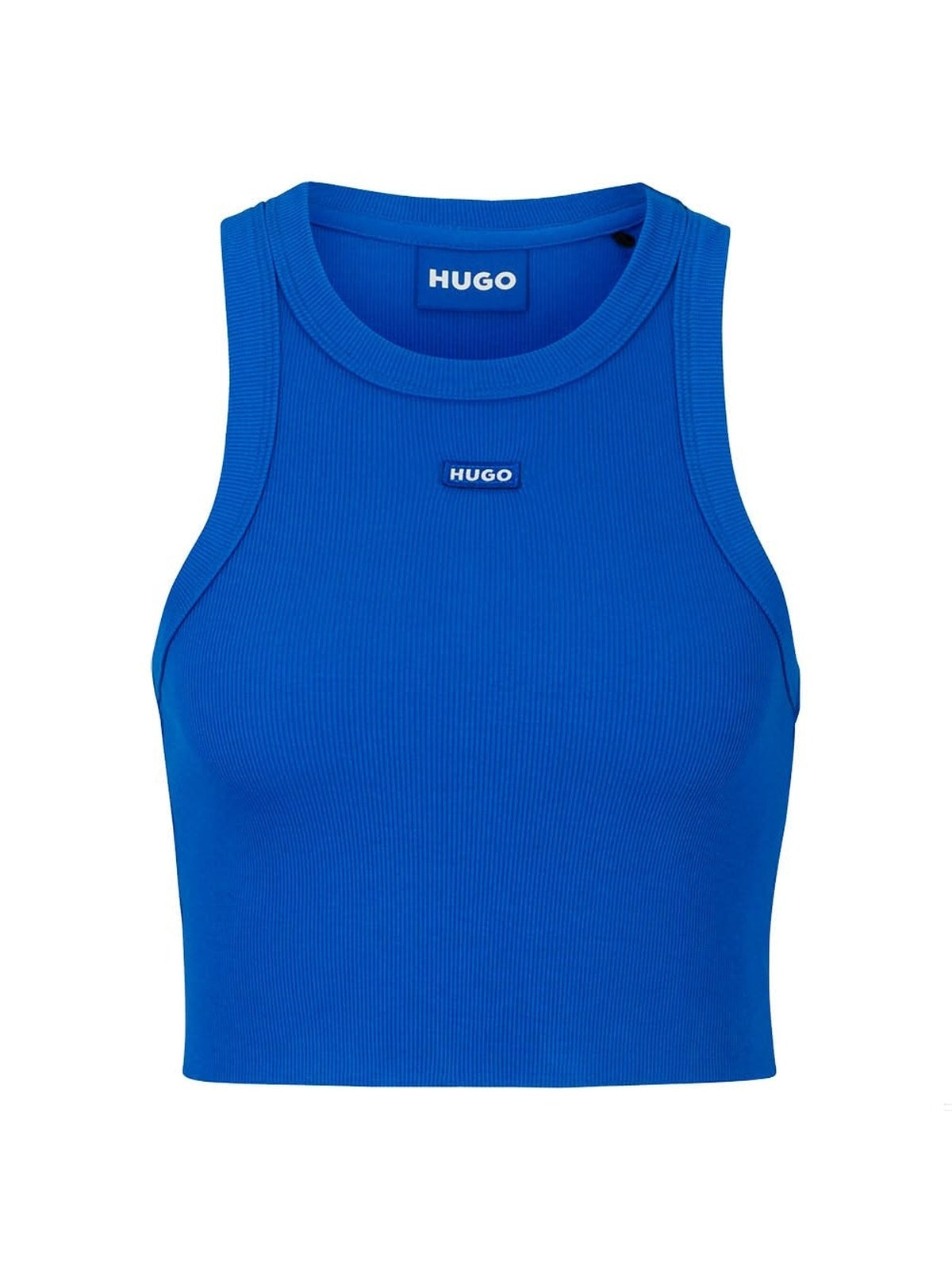 HUGO BOSS Top scurt albastru femei
