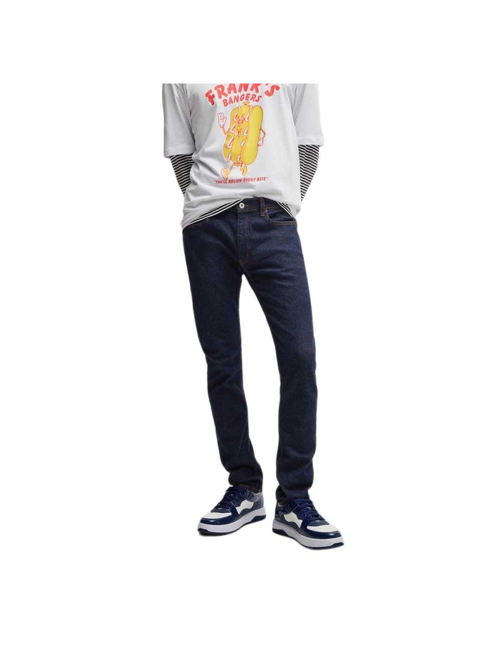HUGO Jeans Zane Albastru inchis barbati