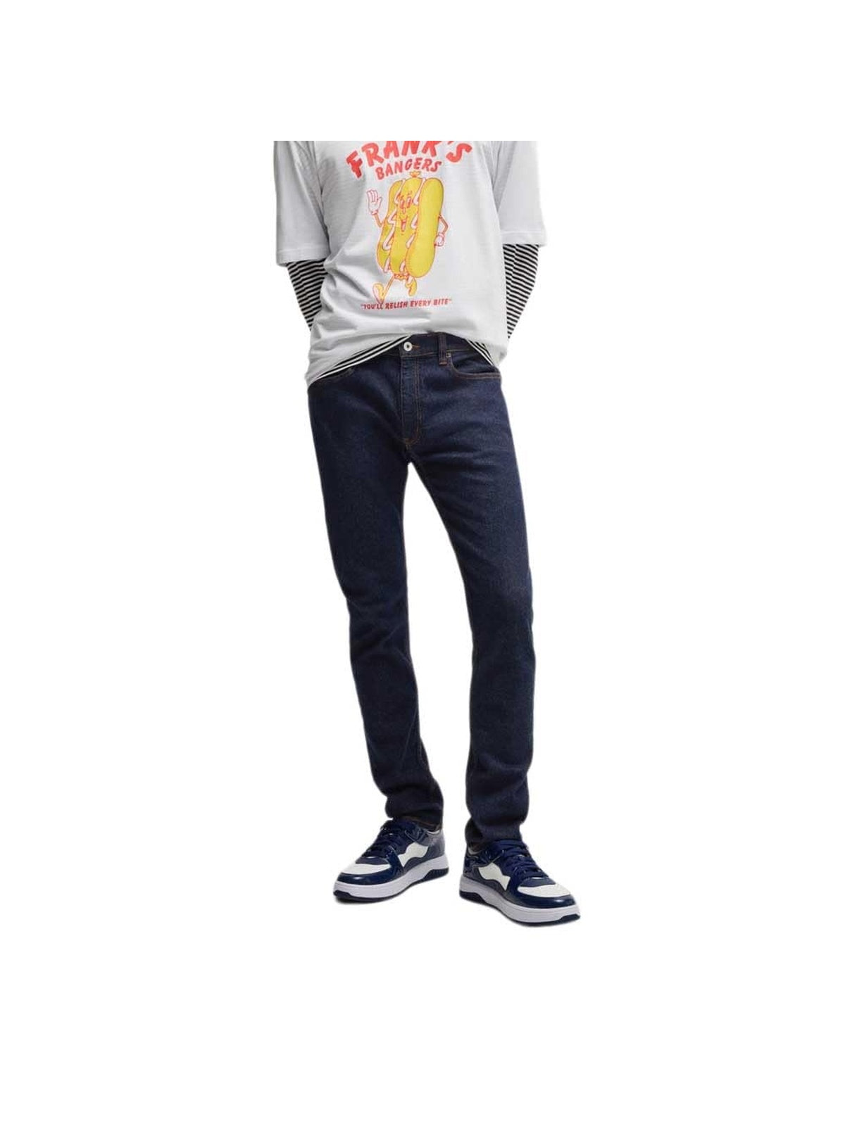 HUGO Jeans Zane Albastru inchis barbati