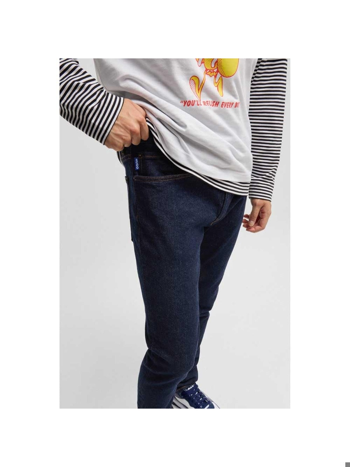 HUGO Jeans Zane Albastru inchis barbati