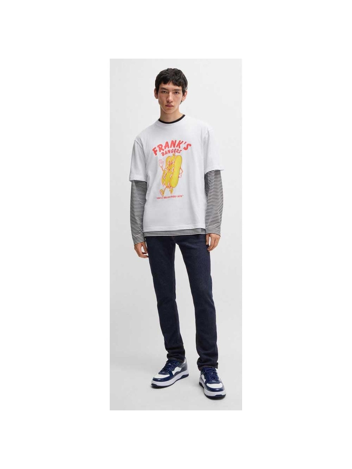 HUGO Jeans Zane Albastru inchis barbati