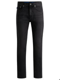 HUGO Blugi negru-cenusiu Slim Fit Elastici barbati