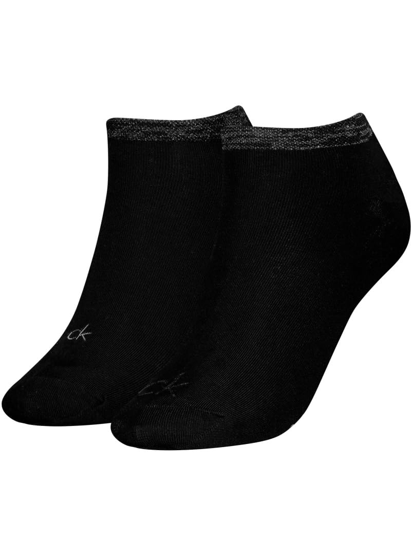 CALVIN KLEIN Sosete Sneaker Shiny Logo set 2 buc femei