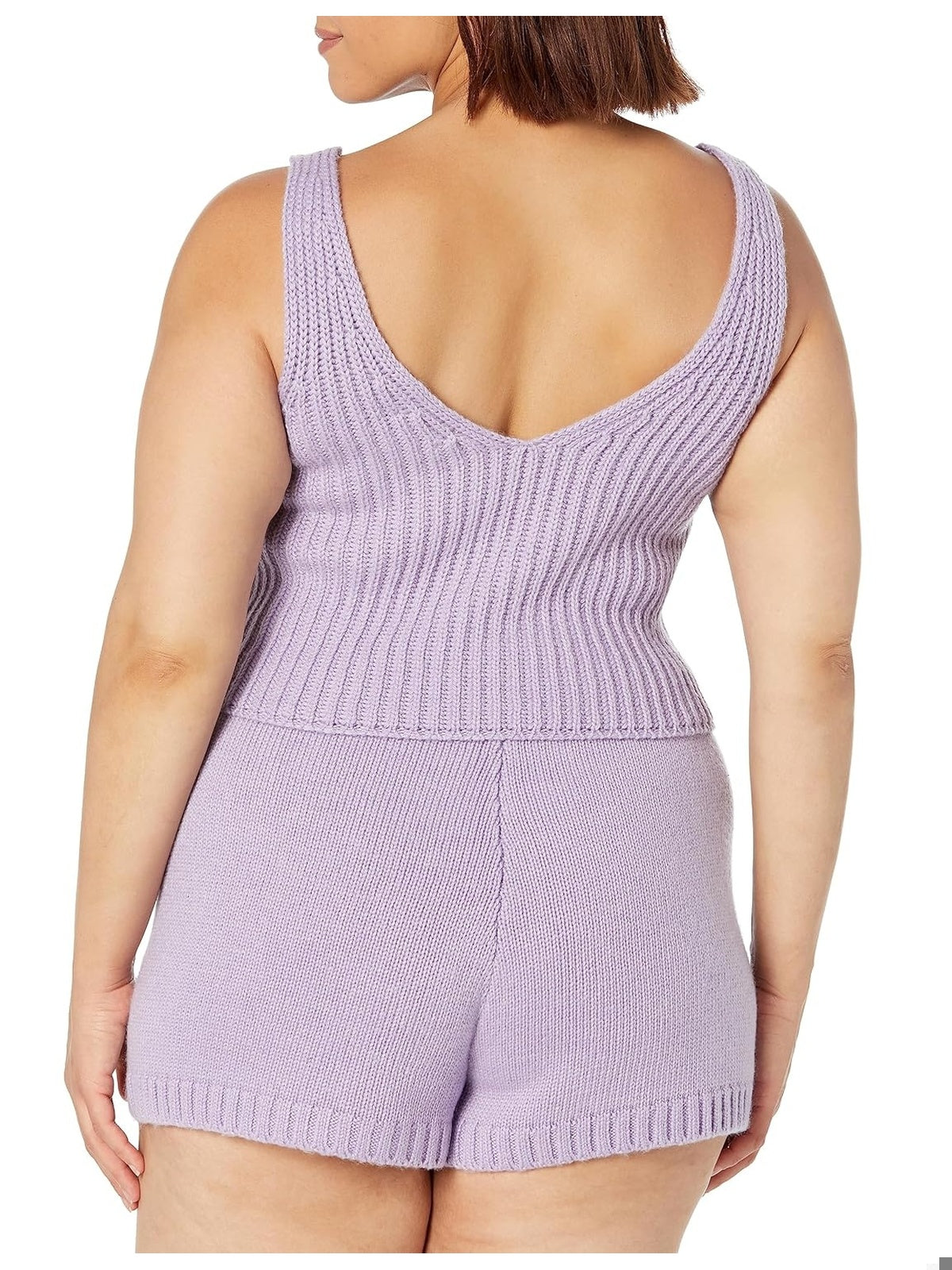 THE DROP Maieu Tricotat Cropped Sweater femei