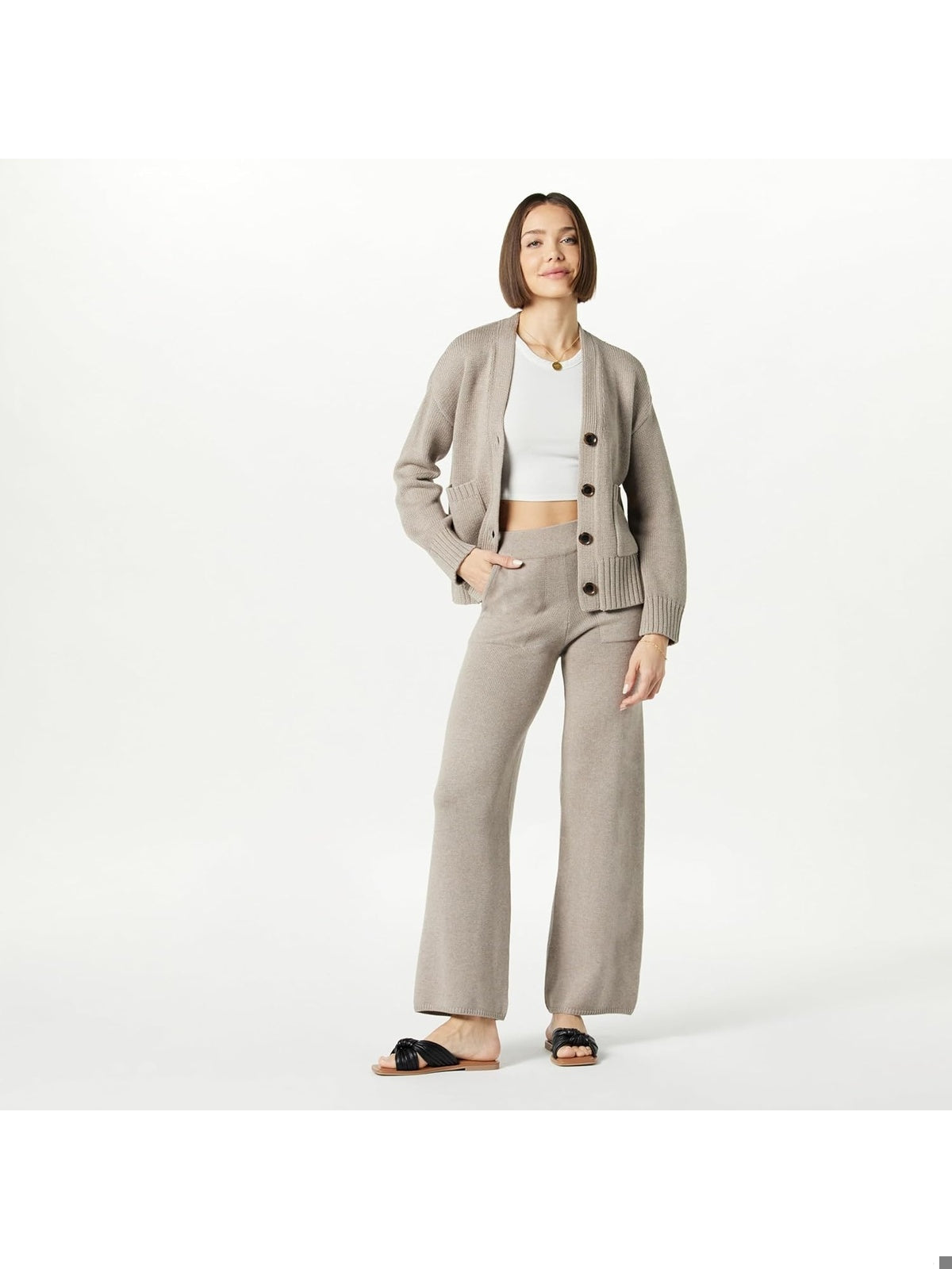 THE DROP Pantaloni largi Cynthia femei