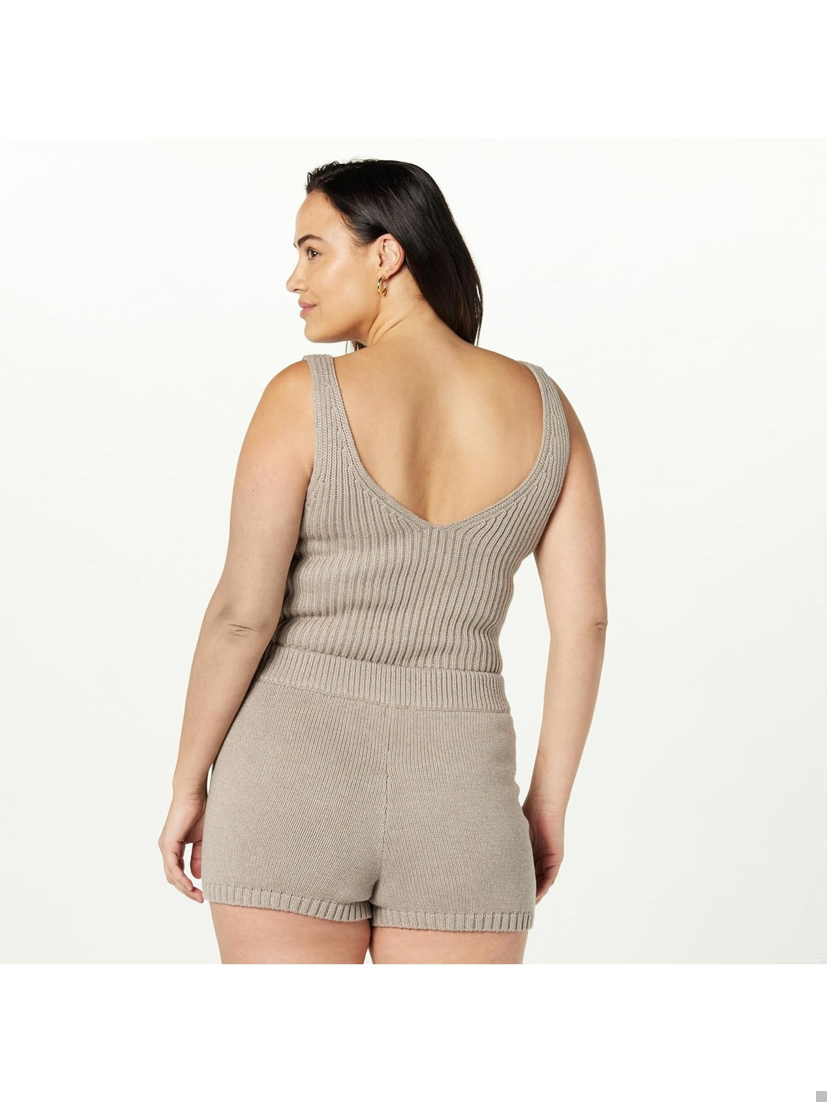 THE DROP Maieu Tricotat Cropped Sweater femei