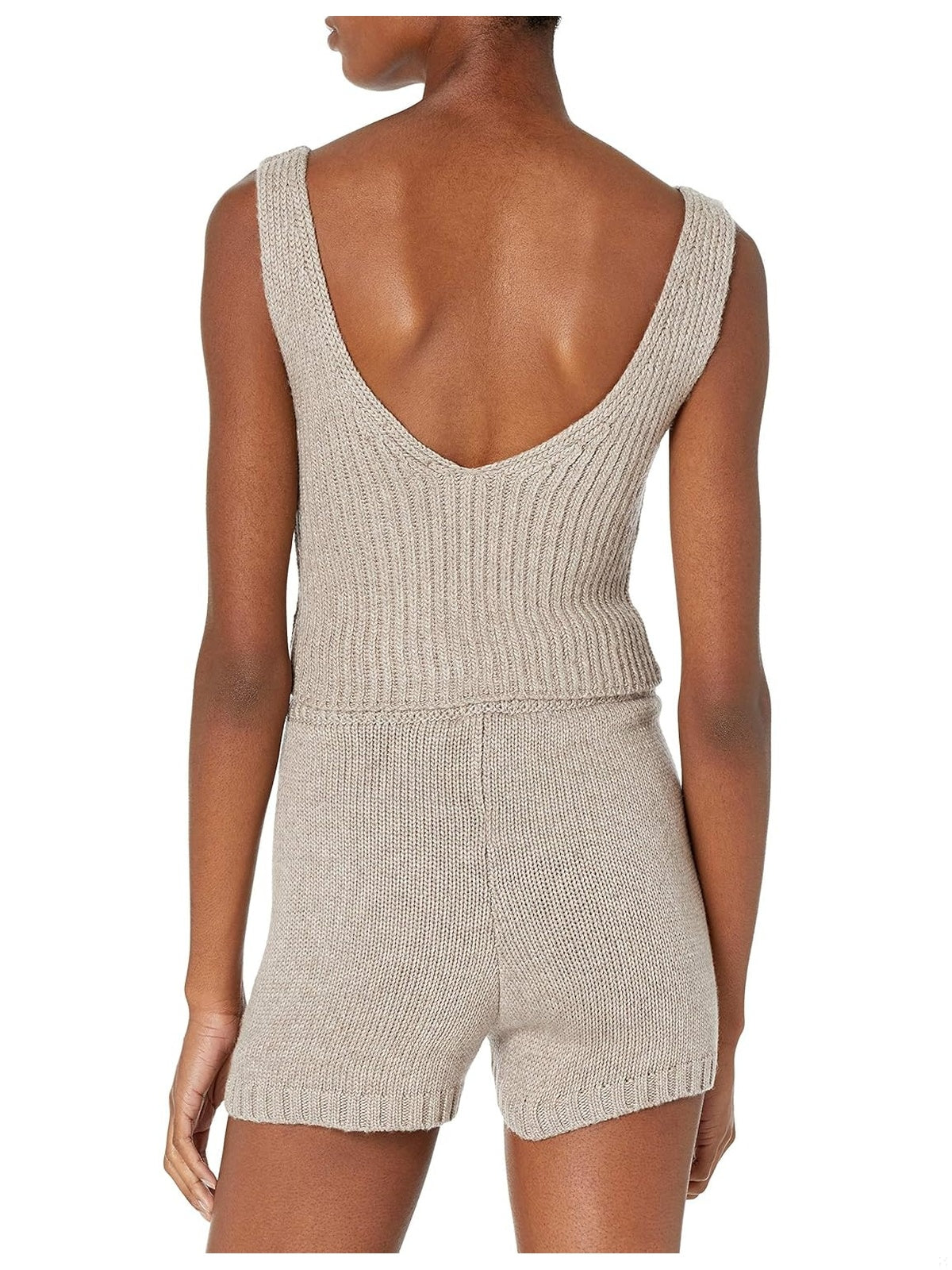 THE DROP Maieu Tricotat Cropped Sweater femei