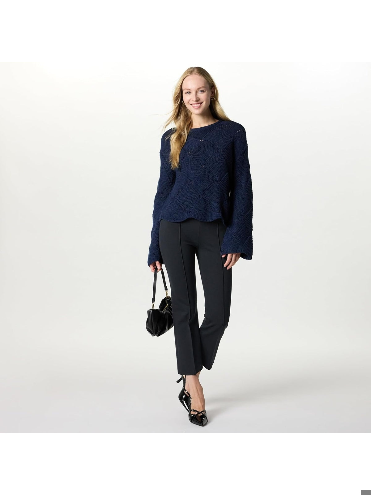 THE DROP Pantaloni kick 3/4 crop femei