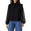 THE DROP Bluza Romantic cu volane pe umeri femei