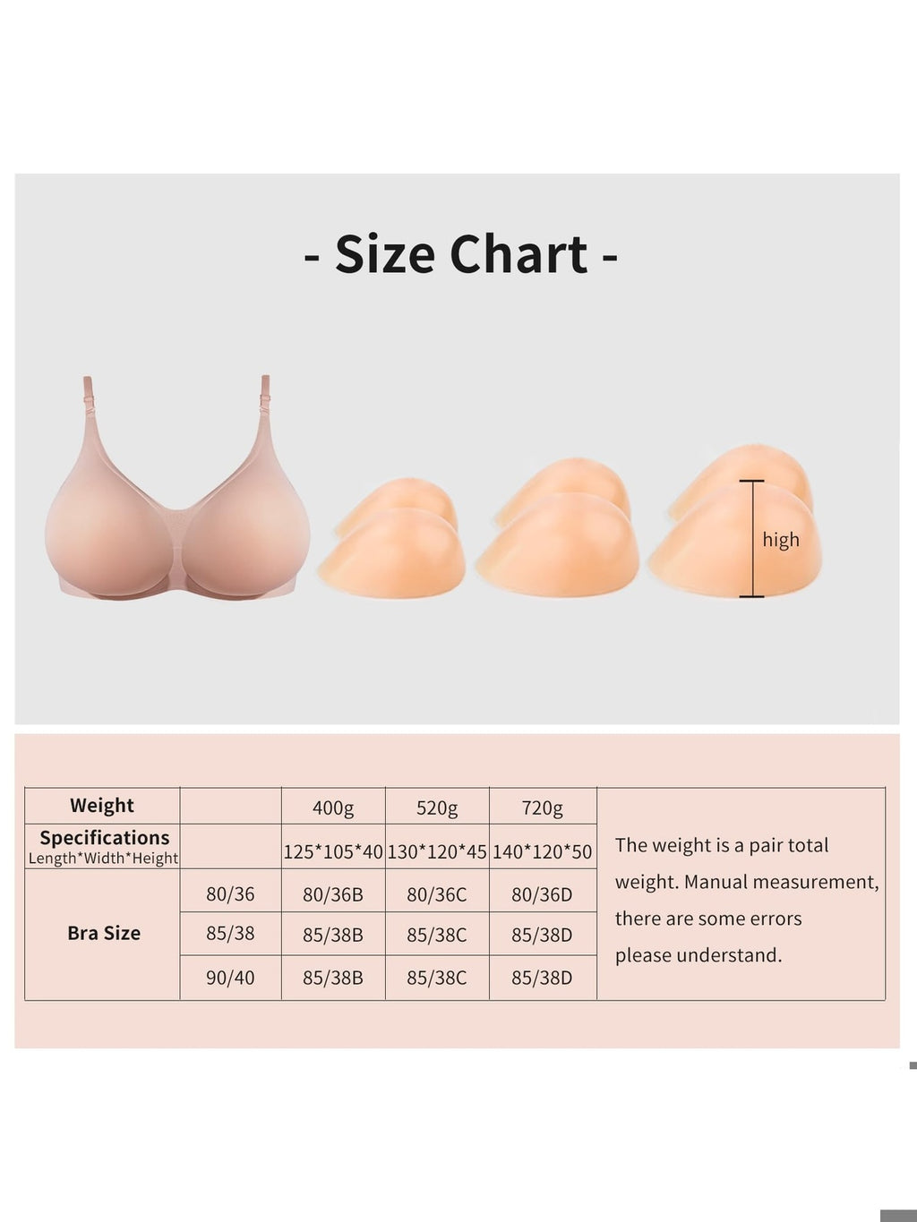 LERVANLA Sutien cu forma de san din silicon pentru travestiti mastectomie efect marire sani