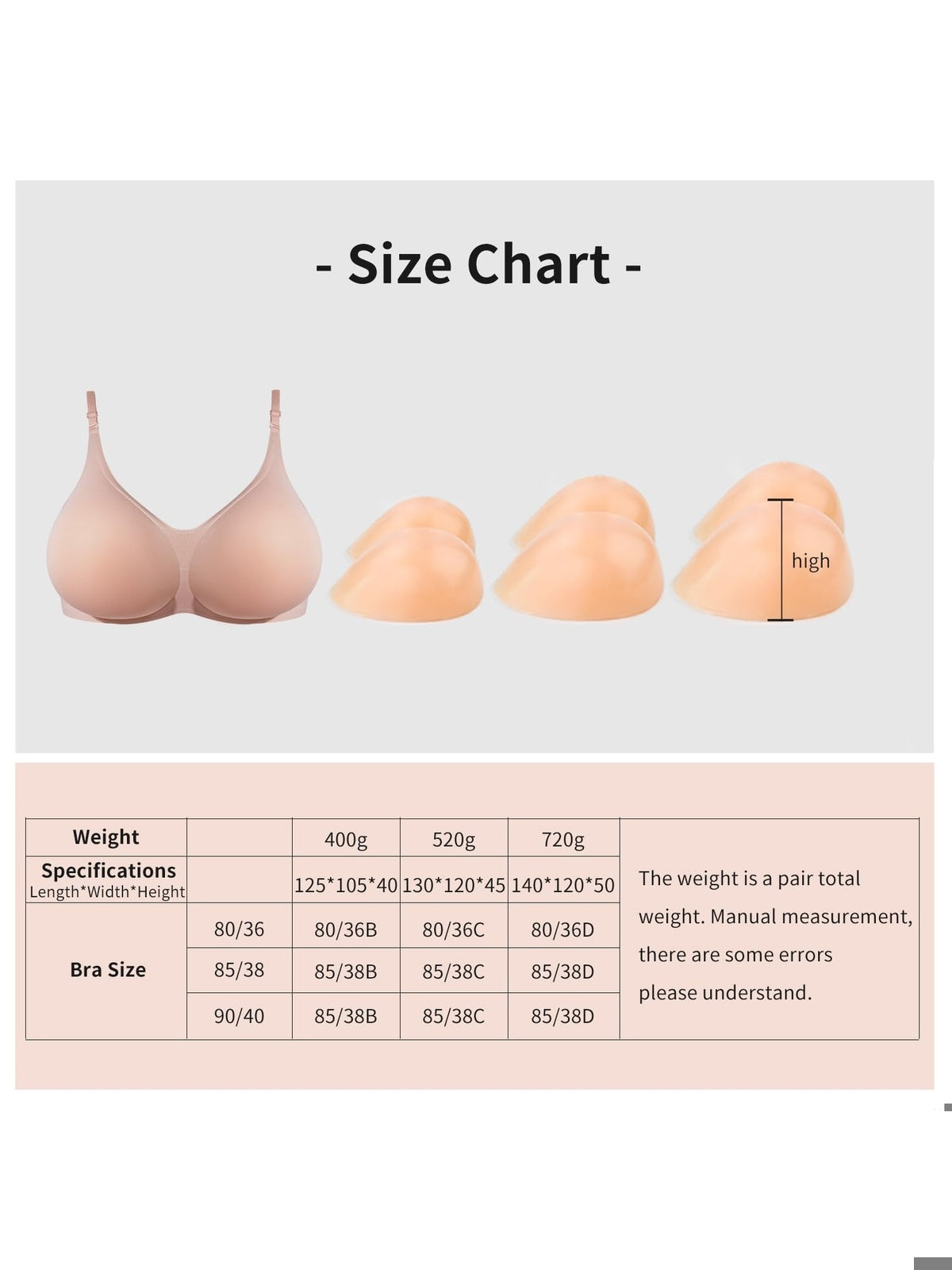 LERVANLA Sutien cu forma de san din silicon pentru travestiti mastectomie efect marire sani