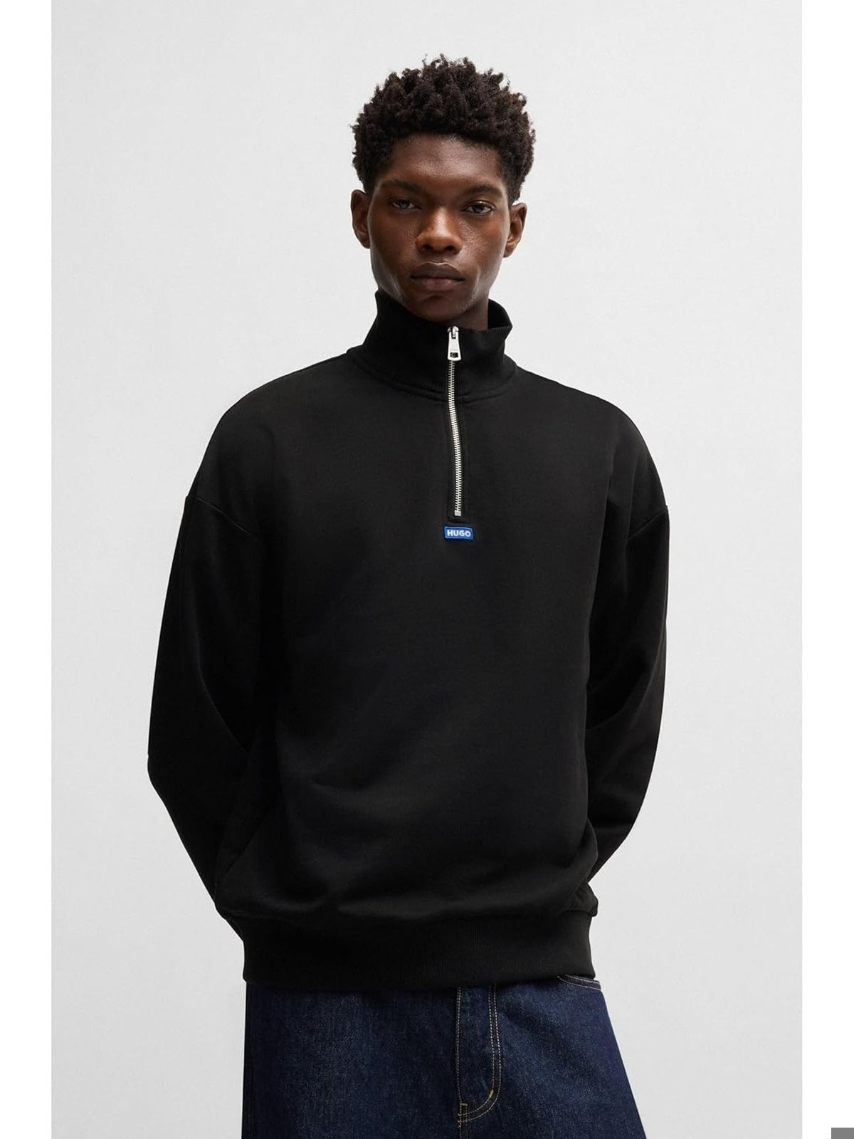 HUGO BOSS Pulover Hugo Neeler cu fermoar pe gat barbati