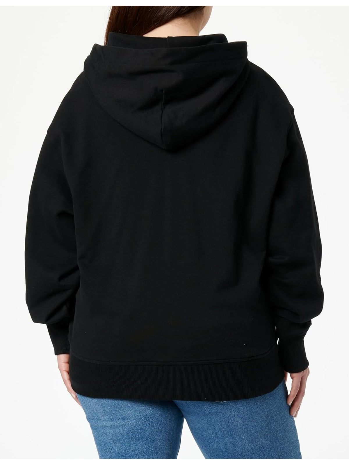 BOSS Hanorac Etea supradimenasionat Negru unisex