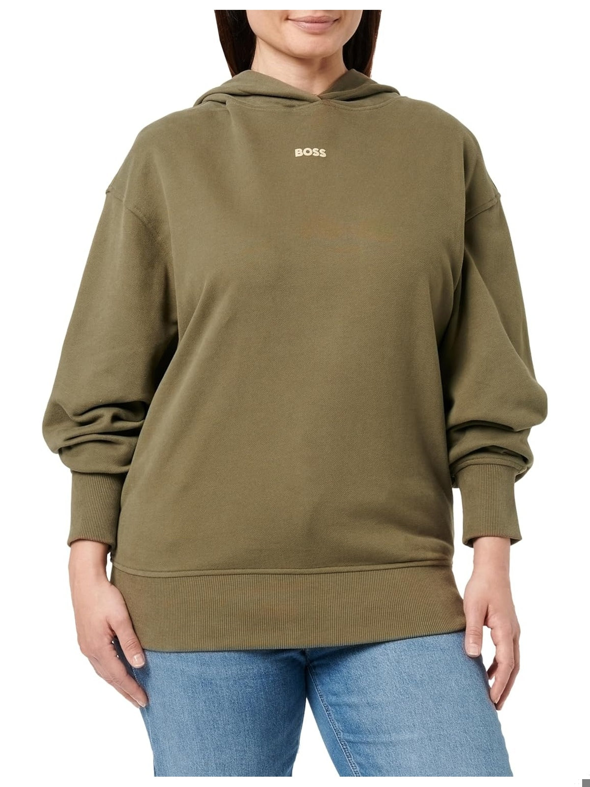 BOSS Hanorac Etea supradimenasionat Negru unisex