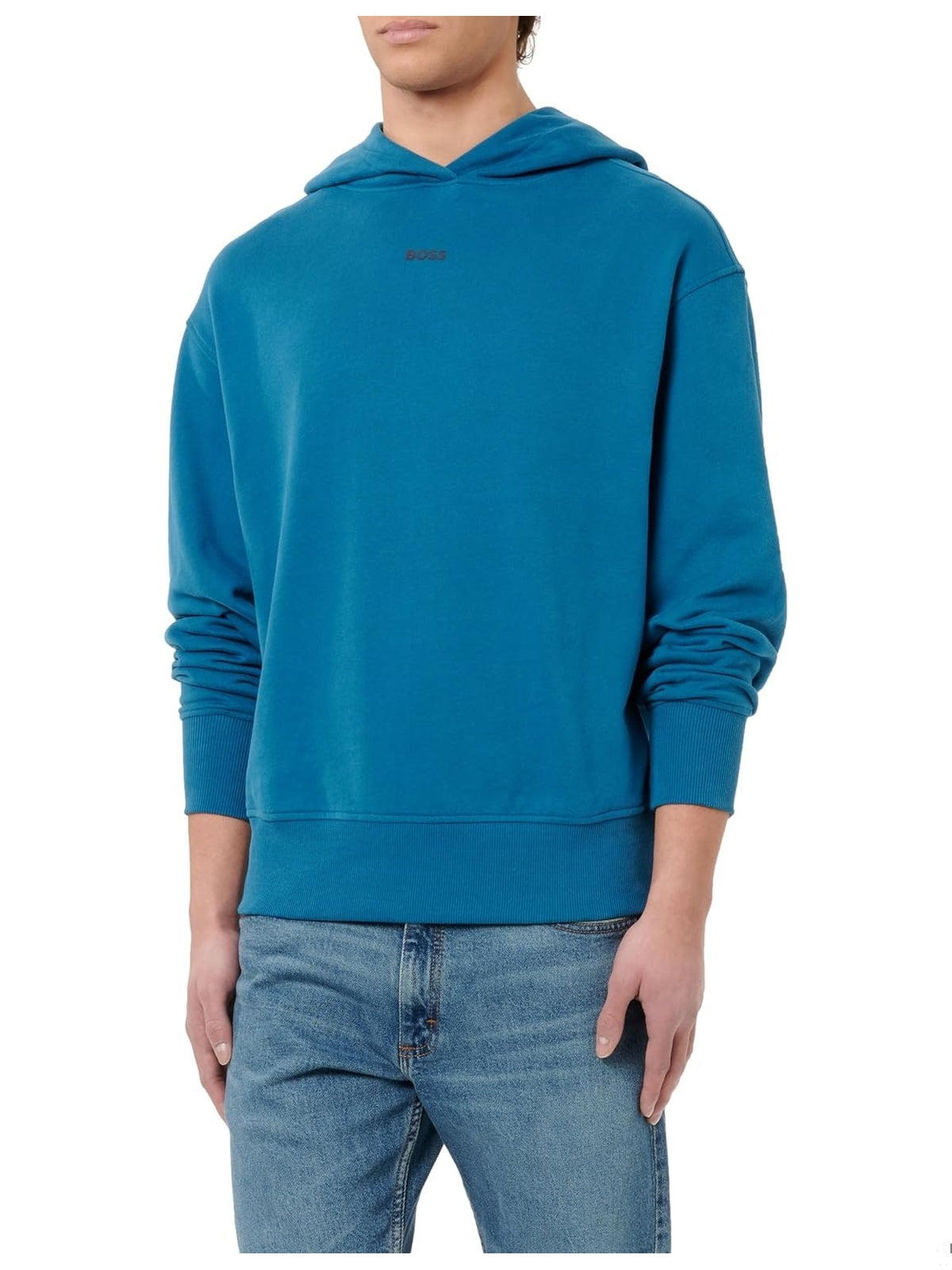 BOSS Hanorac Etea supradimenasionat Negru unisex