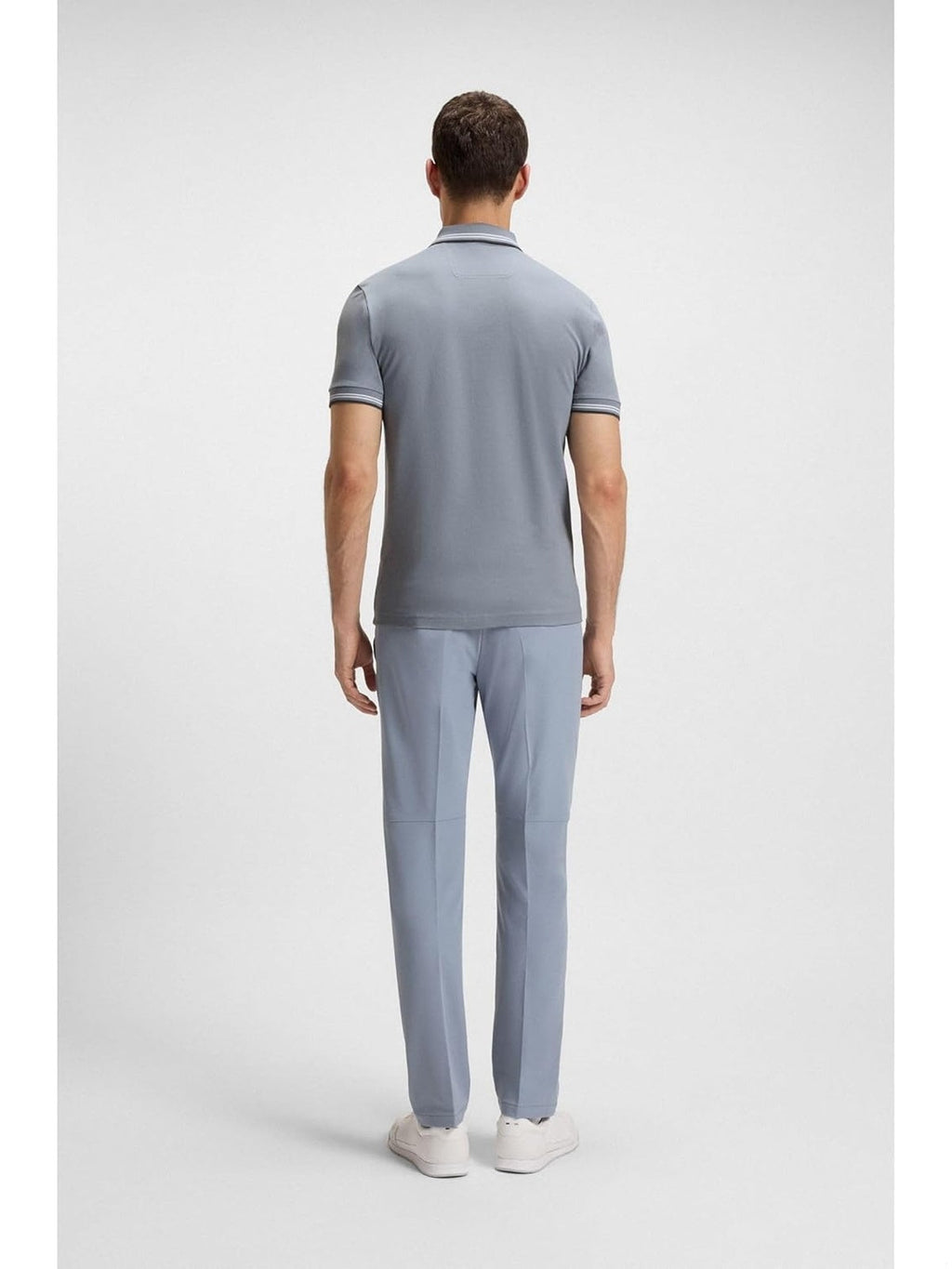 HUGO BOSS Tricou Polo cu maneca scurta gri barbati