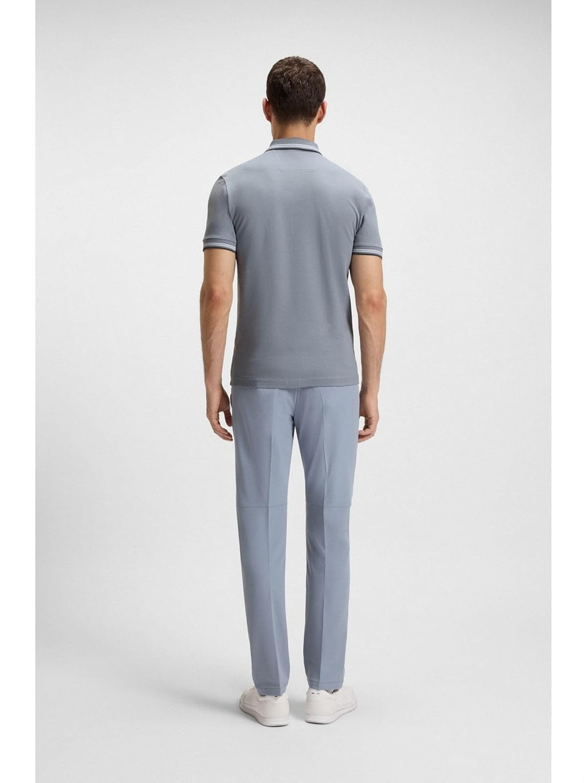 HUGO BOSS Tricou Polo cu maneca scurta gri barbati